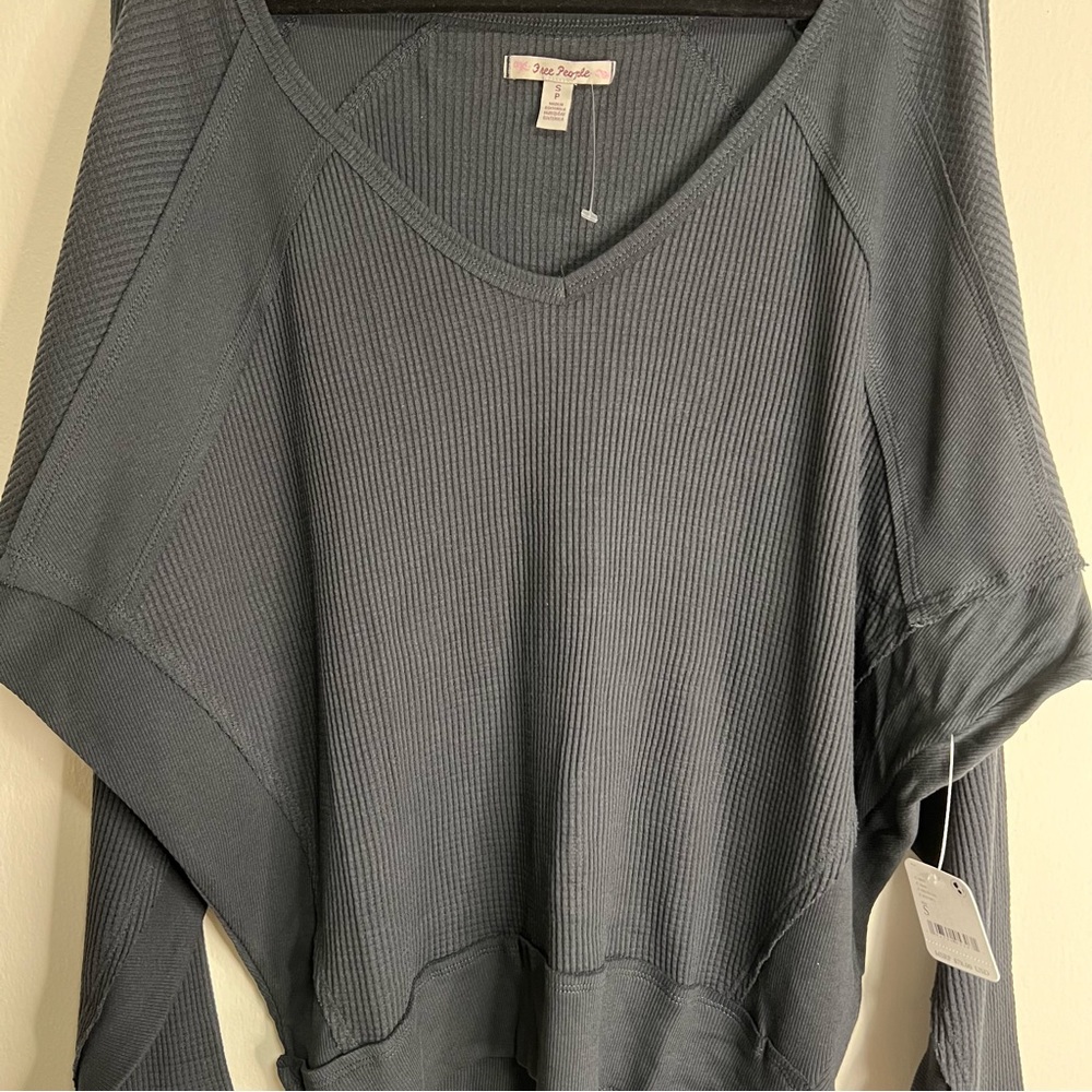 NWT Free People Santa Clara Thermal in color Black - Picture 4 of 8